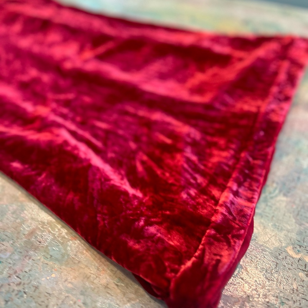 Wine 🍷 Crushed Velvet Slip Dress - Picture 8 of 14